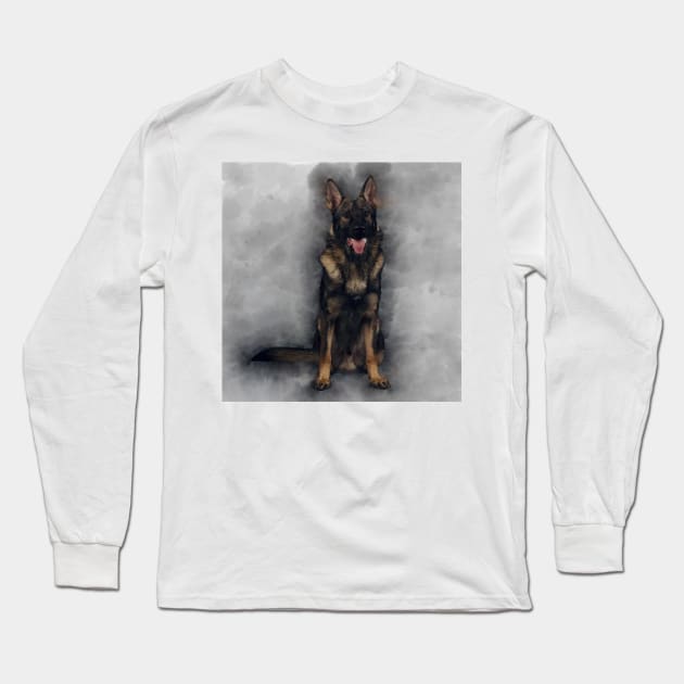 German shepherd Long Sleeve T-Shirt by Noamdelf06